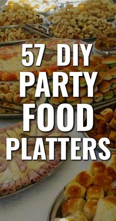 57 DIY Party Food Platters Jen's Alt Text Large Party Food, Party Food On A Budget, Cheap Party Food, Diy Party Food, Party Food Bars, Dip Recipes Hot, Lunch Party, Party Sandwiches, Snack Platter