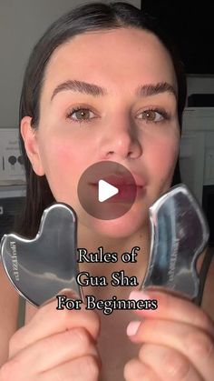 Sarah Fraggis on Instagram: "The must follow rules of gua sha for beginners! Everything I'm using and full tutorials can be found at filterlessera.com xo- Sarah" Guasha Massage Faces, Thyroid Exercise, Reduce Face Fat, Face Massage Anti Aging, Face Yoga Exercises, Gua Sha Massage, Facial Yoga