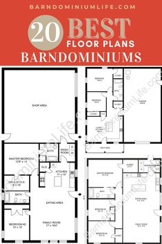 the best floor plans for two story houses with 2 bedroom and 1 bathroom in each