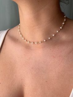 3mm freshwater pearls wrapped with sterling silver or gold filled wire. Need a different size? Check out our chain extenders here. Chain Extenders, Microfiber Cloth, Favorite Jewelry, Fresh Water, Freshwater Pearls, Gold Filled, Chain, Sterling Silver, Silver