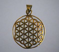 A Flower of Life pendant in brass is a stunning and symbolic piece of jewelry. The Flower of Life is a sacred geometric pattern, representing the interconnectedness of all life, spiritual growth, and harmony. Crafted in brass, the pendant not only radiates beauty but also brings the grounding and energetic properties associated with the metal. Key Features of a Brass Flower of Life Pendant: 1. Design: • Sacred Geometry: The pattern consists of multiple overlapping circles forming a hexagonal flo Sacred Geometric Pattern, Spirit Healing, Overlapping Circles, The Flower Of Life, Sacred Geometric, Buddhist Prayer, Prayer Flags, Spiritual Protection, Aging Beautifully