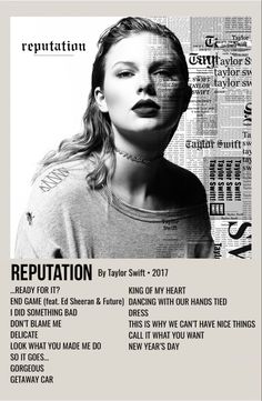 a poster with the words reputation on it