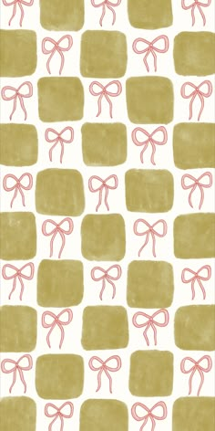 an image of a pattern with bows on it