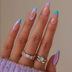 24pcs For Inclusive Sizing. Brand New Come With Mini Nail File & Adhesive Stickies Cute Print & Nude Base Looks Great On All Skin Tones Bundle For Discounts Unghie Sfumate, April Nails, Colorful Nails, Her Nails, Classy Acrylic Nails, Almond Acrylic Nails, Classy Nails, Pretty Acrylic Nails, Short Acrylic Nails