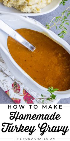 how to make homemade turkey gravy