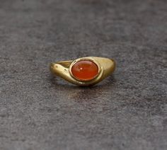 Statement Rings Unique, Unique Rings Vintage, Zierlicher Ring, Carnelian Ring, Funky Jewelry, Deco Ring, Wedding Rings Vintage, Unique Ring