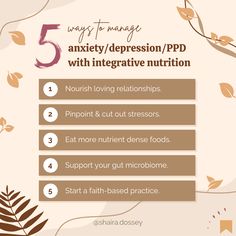 Integrative nutrition basically, means "holistically". You want to get to the root cause and treat that. I give you the tools and resources you need to take care of your mental health through primary & secondary foods. That's how I broke free from my anxiety, depression, OCD, and trich, how I never got PPD. You have the answers, it just takes some help implementing them and making them a lifestyle. That's what I do. If you're interested in learning more, book a free call with me. Coaching Techniques, Integrative Nutrition, Habit Tracking, Gut Microbiome, Nutrient Dense Food, Health Journey, Health Nutrition