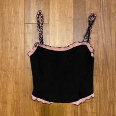 - Brand New With Tags / Never Worn - Size Small Fitted Pastel Goth Tops, Edgy Pink Tops For Party, Edgy Pink Party Tops, Pink Fitted Top For Concert, Fitted Pink Tops For Concert, Rock Tops, Motel Rocks, Pink Black, Black Pink