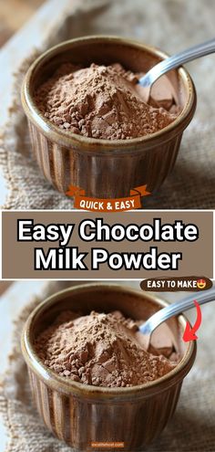 Homemade Chocolate Milk Powder Nesquick Powder Recipes, Homemade Nesquik Powder, Diy Chocolate Milk Powder, Homemade Chocolate Milk Powder, Chocolate Milk Powder Recipe, Dry Milk Chocolate, How To Make Chocolate Milk, Homemade Chocolate Milk, Chocolate Milk Recipe