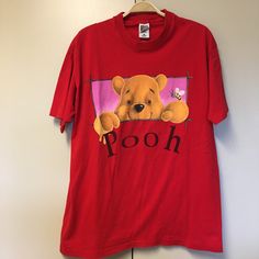 Vintage Winnie the Pooh Shirt  Size XL Pit to pit-23.5 inches Length-30.5 inches  Single stitched, good pre-owned condition! Gently used no rips holes or stains!  Thanks for looking! Pooh Shirt, Winnie The Pooh Shirt, Vintage Winnie The Pooh, The Loom, Fruit Of The Loom, Vintage Tees, Vintage Shirts, Winnie The Pooh, Casual Shirts