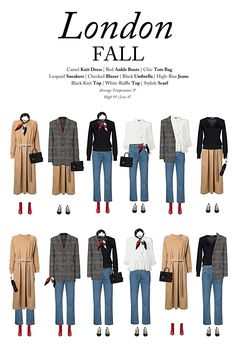 How To Dress In London In Fall, London Outfits For October, London Wardrobe Capsule, London Fashion In November, London Street Style Fall, Travel Capsule Wardrobe Uk Fall, London Fall Fashion Outfits, Pack For London Fall, Fall Capsule Wardrobe 2022 Travel