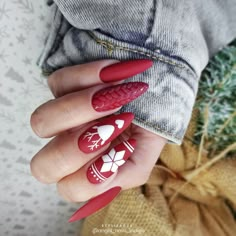 Christmas Nails Easy, Glamorous Nails, Nails Christmas