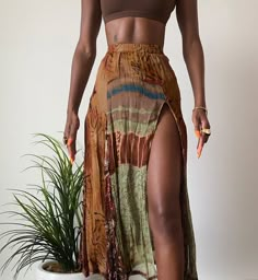 Flowy Outfits, Estilo Hippy, Earthy Outfits, Stylish Summer Outfits, Boho Skirt, Mode Boho, Looks Party, Boho Skirts, Summer Chic