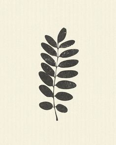 a black and white drawing of a leaf on a light colored background with the words,