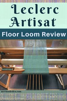 a weaving machine with text overlay how to start weaving on a floor loom