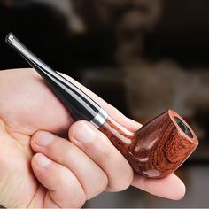 Solid Pear wood Smoking pipe straight filter tobacco Pipe smoke portable Pipes Men Long Pipe, Wooden Pipe, Pear Wood, Wood Working, Incense, Pear, Filter, Ceramics, Wood