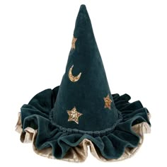 Pointed Blue Wizard Hat V Model, Halloween Hat, Halloween Witch Hat, Witches Hat, Witch Hats, Fantasy Life, Halloween Hats, Meri Meri, Boy Accessories