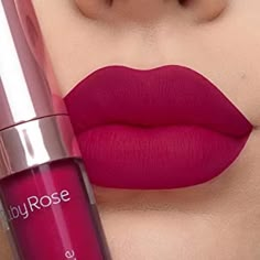 Amazon.com.br : Batom ruby rose Bold Lipstick Makeup, Pretty Lipstick Colors, Makeup Lips Matte, Lip Color Shades, Cute Lipstick, Rose Lipstick