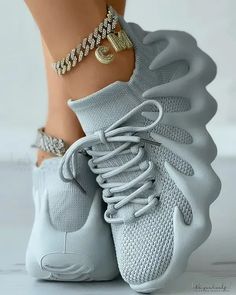 Lasaky - Plain lace-up platform sneakers Foams Shoes, Octopus Print, Breathable Sneakers, Print Sneakers, Round Toe Heels, Sneakers Grey, Platform Sneakers, Running Sneakers, Sneakers White