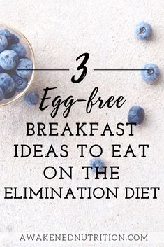 Egg Free Breakfast Ideas, Elimination Diet Breakfast, Eoe Diet, Diet Breakfast Ideas, Egg Free Breakfast