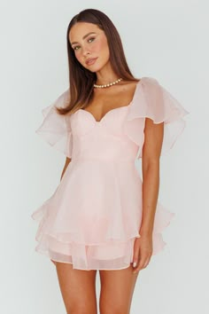 Mitzvah Dresses, Cute Formal Dresses, Selfie Leslie, Pink Romper, Angel Sleeves, Angel Sleeve, Pink Rompers, A Goddess