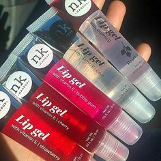 NICKA K NEW YORK VARIETY SET OF 5 NK Hydrating Lip Gel - Vitamin E (Clear, Rosehip Oil, Bubble Gum, Cherry, Strawberry) Lipgloss Ideas, Makeup Mafia, Lip Gel, Cherry Strawberry, Lip Gloss Cosmetics, Best Lip Gloss, Diy Lip Gloss, Lipgloss Lips, Lip Gloss Collection