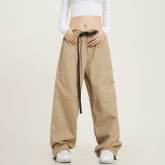 Khaki Cargo Pants Women, Cargo Pants For Women, Hip Hop Pants, Summer Pants Women, Khaki Cargo Pants, Hip Hop Streetwear, Hailey Baldwin, Trouser Style, Cargo Pants Women