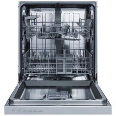 an empty dishwasher with the door open