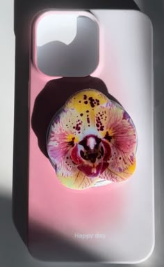 an iphone case with a flower on it