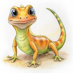 Cartoon Lizard Drawing, Scouts Illustration, Cute Lizard Drawing, Iguana Cartoon, Lizard Cartoon, Lizard Painting, Lizard Drawing, Cartoon Lizard