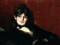 a painting of a woman wearing a black coat