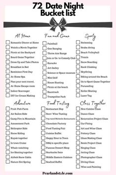 Dates List Ideas, Special Night For Him Ideas, Date Idea Bucket List, Things That Couples Can Do Together, Date Board Ideas, Date Ideas Checklist, Bucketlist Date Ideas, Free Couple Date Ideas, Date Ideas Free Things To Do