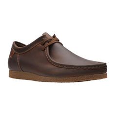 Brown Moc Toe Chukka Boots For Derby, Brown Monk Strap Slip-on Shoes With Moc Toe, Brown Slip-on Monk Strap Shoes With Moc Toe, Semi-formal Calf Leather Moc Toe Oxfords, Semi-formal Brown Chukka Boots With Rubber Sole, Oxford Shoes, Oxford, Color