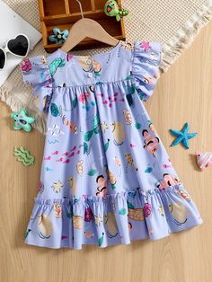 Kid Dress, Projek Menjahit, Shein Kids, African Dresses For Kids, Kids Dress Wear