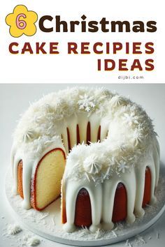 christmas cake recipes for cakes and desserts with instructions to make them look like they're