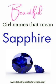 Girl names that mean sapphire gemstone Boys Names, Unique Girl Names