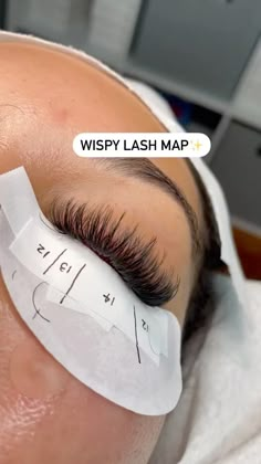 Eyelash Maps, Wispy Set, Lash Room Ideas, Lash Map, Lashes Tutorial, Eyelash Tips, Eyelash Technician