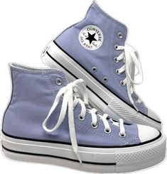 Periwinkle Converse, Purple Platform Converse, 90s Girl Bands, Canvas High Top Sneakers, Platform Chucks, Converse Platform, Iconic Looks, 90s Girl, Platform Converse