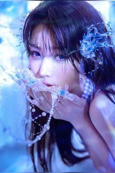 D：702727046 they fucking devoured what more can i say Futuristic Mermaid Aesthetic, Kpop Ethereal, Siren Poses, Kpop Idol Photoshoot, Kpop Photoshoot Concept, Douyin Photoshoot, Siren Concept, Ulzzang Photoshoot, Delicate Photography