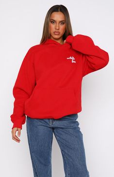 The Not In The Mood Oversized Hoodie Cherry. Head online and shop this season's latest styles at White Fox. Express delivery and AfterPay available. Fox Hoodie, Not In The Mood, White Fox Boutique, Oversized Hoodie, Red Hoodie, White Fox, Maxi Dress Party, In The Mood, Oversize Hoodie