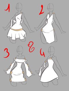 how to draw a dress in 3 steps step by step drawing instructions for beginners