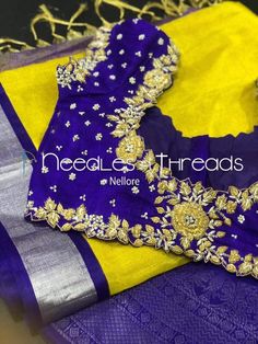 Purple Pattu Saree, Sarees Combination, Blouses Designs, Best Blouse Designs, Lace Saree