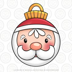 an image of santa claus face on a white background