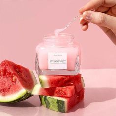 Shop Glow Recipe’s Watermelon Glow Sleeping Mask at Sephora. Glow Recipe Watermelon, Watermelon Glow Sleeping Mask, Watermelon Glow, Glow Recipe, Baking Soda Shampoo, Beauty Products Photography, Sleeping Mask, Glass Skin, Skin Cream