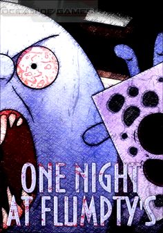 one night at flimpy's poster with an image of a cartoon character