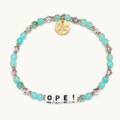 Ope!- Minneapolis Bracelet Little Words Project, Acrylic Bracelet, Word Bracelet, Gem Shop, Spread Kindness, Pack Your Bags, Personalized Bracelets, Gifts For Everyone, Id Tag