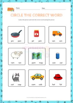 a printable worksheet for children to learn the correct and correct words in english