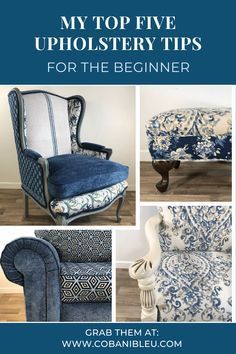 the top five upholstery tips for the beginner