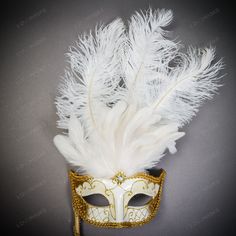 Product Description: This Stunning Venetian Glitter Masquerade Party Mask Is A True Work Of Art. The White And Gold Color Scheme Adds A Touch Of Glamour To Any Outfit, While The Glitter Shimmer And Shine In The Light. The Mask Is Beautifully Accented With White Top Feathers And Comes Complete With A Stick For Easy Handling. Perfect For Masquerade Balls, Venetian-Themed Parties, Or Any Special Occasion, This Mask Is Sure To Make A Lasting Impression. Whether You're Looking To Add A Touch Of Elega Elegant White Masquerade Mask For Carnival, Elegant White Masquerade Mask For Mardi Gras, White Masks For Carnival Party, White Mardi Gras Masquerade Masks, White Party Masks For Carnival, White Carnival Party Mask, White Carnival Party Masks, White Eye Mask For Masquerade, Elegant White Eye Mask