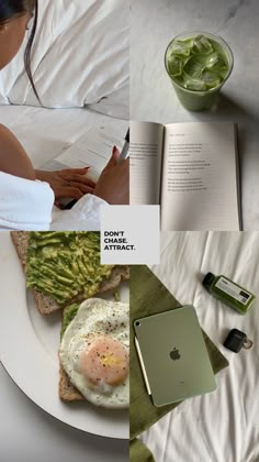 Vision Board Iphone Wallpaper, Wallpaper Morning, Healthy Breakfast Lunch And Dinner, Green Mood Board, Aesthetic Morning Routine, Affirmations Vision Board, Breakfast Lunch And Dinner Ideas, Morning Journal, Healthy Aesthetic